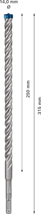 Bosch EXPERT SDS plus-7X burgija za udarne bušilice od 14x250x315 mm - 2608900122