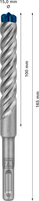 Bosch EXPERT SDS plus-7X burgija za udarne bušilice od 15 x 100 x 165 mm - 2608900127