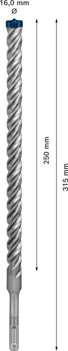 Bosch EXPERT SDS plus-7X burgija za udarne bušilice od 16x250x315 mm - 2608900132