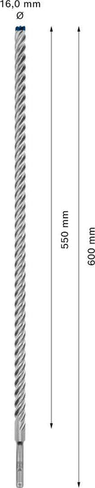 Bosch EXPERT SDS plus-7X burgija za udarne bušilice od 16 x 550 x 600 mm - 2608900134
