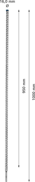 Bosch EXPERT SDS plus-7X burgija za udarne bušilice od 16 x 950 x 1000 mm - 2608900135