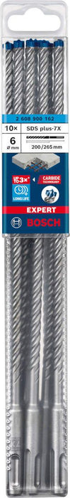 Bosch EXPERT SDS plus-7X burgija za udarne bušilice od 6 x 200 x 265 mm, 10 delova - 2608900162
