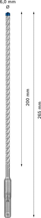 Bosch EXPERT SDS plus-7X burgija za udarne bušilice od 6 x 200 x 265 mm, 10 delova - 2608900162