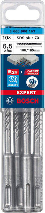 Bosch EXPERT SDS plus-7X burgija za udarne bušilice od 6,5 x 100 x 165 mm, 10 delova - 2608900163