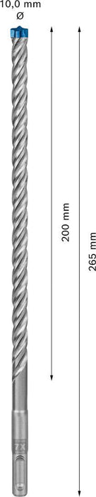 Bosch EXPERT SDS plus-7X burgija za udarne bušilice od 10 x 200 x 265 mm, 10 delova - 2608900172
