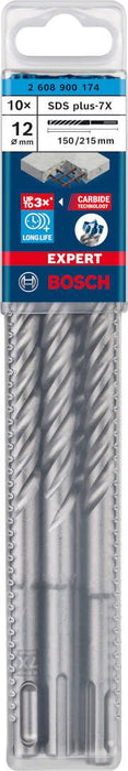 Bosch EXPERT SDS plus-7X burgija za udarne bušilice od 12 x 150 x 215 mm, 10 delova - 2608900174