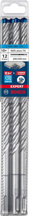 Bosch EXPERT SDS plus-7X burgija za udarne bušilice od 12 x 200 x 265 mm, 10 delova - 2608900175
