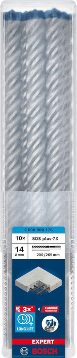Bosch EXPERT SDS plus-7X burgija za udarne bušilice od 14 x 200 x 265 mm, 10 delova - 2608900176