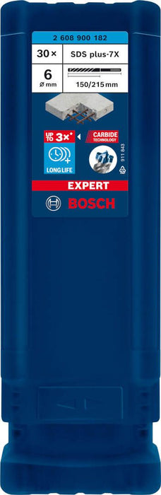 Bosch EXPERT SDS plus-7X burgija za udarne bušilice od 6 x 150 x 215 mm, 30 delova - 2608900182