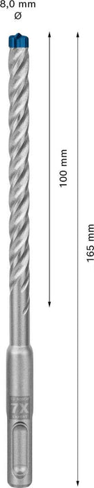 Bosch EXPERT SDS plus-7X burgija za udarne bušilice od 8 x 100 x 165 mm, 30 delova - 2608900183