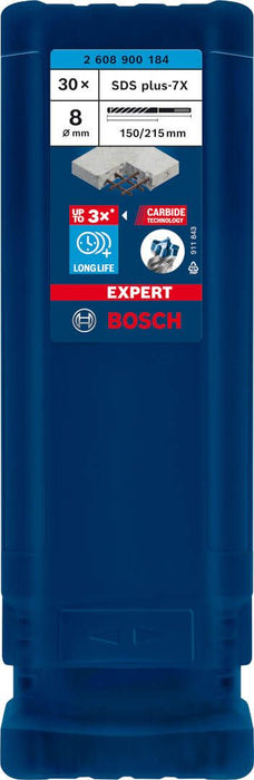 Bosch EXPERT SDS plus-7X burgija za udarne bušilice od 8 x 150 x 215 mm, 30 delova - 2608900184