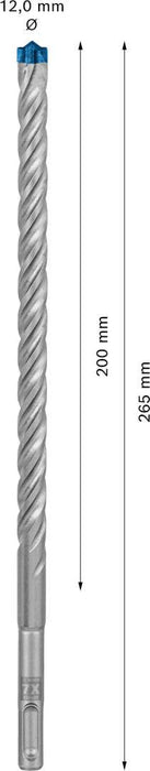 Bosch EXPERT SDS plus-7X burgija za udarne bušilice od 12 x 200 x 265 mm, 30 delova - 2608900190