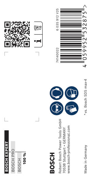 BOSCH EXPERT SDS max-8X burgija za udarne bušilice od 15 x 400 x 540 mm - Burgija čekić SDS-maks. 8X-15X400X540 (2608900213)-SBT Alati Beograd