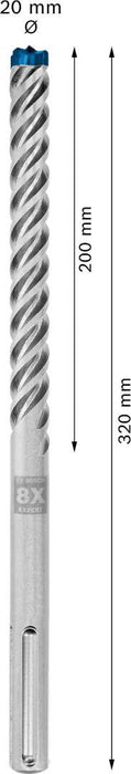 Bosch EXPERT SDS max-8X burgija za udarne bušilice od 20x200x320 mm - 2608900228