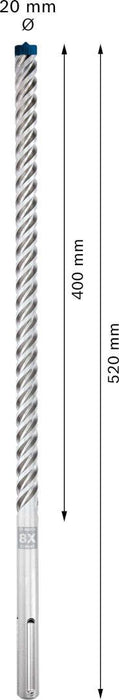 Bosch EXPERT SDS max-8X burgija za udarne bušilice od 20x400x520 mm - 2608900229