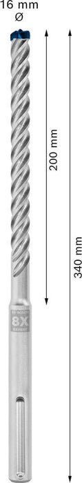 Bosch EXPERT SDS max-8X burgija za udarne bušilice od 16 x 200 x 340 mm, 5 delova - 2608900261