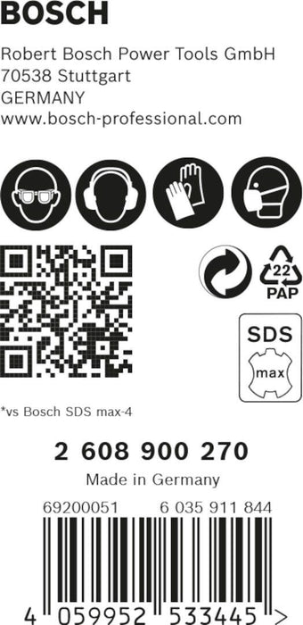 Bosch EXPERT SDS max-8X burgija za udarne bušilice od 32x400x520 mm, 5 delova - 2608900270