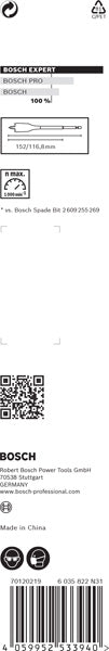 BOSCH EXPERT Self Cut Speed pljosnata burgija od 22 x 152 mm - Burgija glodalica Expert SelfCut Speed (2608900320)-SBT Alati Beograd