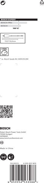 BOSCH EXPERT Self Cut Speed pljosnata burgija od 28 x 152 mm - Burgija glodalica Expert SelfCut Speed (2608900324)-SBT Alati Beograd