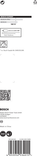 BOSCH EXPERT Self Cut Speed pljosnata burgija od 35 x 152 mm - Burgija glodalica Expert SelfCut Speed (2608900327)-SBT Alati Beograd