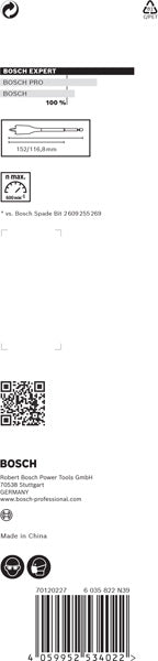 BOSCH EXPERT Self Cut Speed pljosnata burgija od 36 x 152 mm - Burgija glodalica Expert SelfCut Speed (2608900328)-SBT Alati Beograd