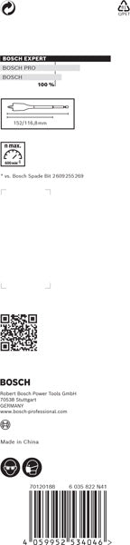 BOSCH EXPERT Self Cut Speed pljosnata burgija od 40 x 152 mm - Burgija glodalica Expert SelfCut Speed (2608900330)-SBT Alati Beograd