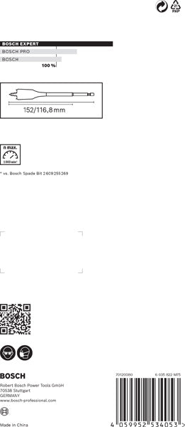 BOSCH Komplet EXPERT Self Cut Speed pljosnatih burgija od 20/22/25 mm, 3 dela - Burgija glodalica Expert SelfCut Speed (2608900331)-SBT Alati Beograd