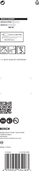 BOSCH EXPERT Self Cut Speed pljosnata burgija od 17 x 400 mm - Burgija glodalica Expert SelfCut Speed (2608900344)-SBT Alati Beograd