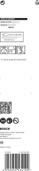 BOSCH EXPERT Self Cut Speed pljosnata burgija od 18 x 400 mm - Burgija glodalica Expert SelfCut Speed (2608900345)-SBT Alati Beograd