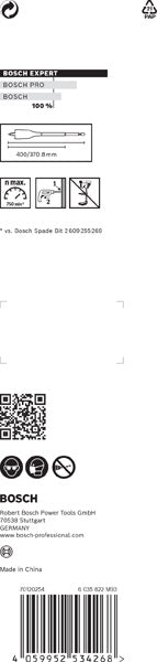 BOSCH EXPERT Self Cut Speed pljosnata burgija od 28 x 400 mm - Burgija glodalica Expert SelfCut Speed (2608900352)-SBT Alati Beograd