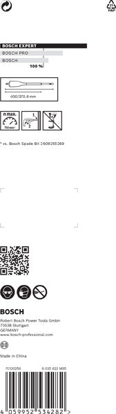 BOSCH EXPERT Self Cut Speed pljosnata burgija od 32 x 400 mm - Burgija glodalica Expert SelfCut Speed (2608900354)-SBT Alati Beograd