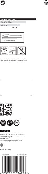 BOSCH EXPERT Self Cut Speed pljosnata burgija od 35 x 400 mm - Burgija glodalica Expert SelfCut Speed (2608900355)-SBT Alati Beograd