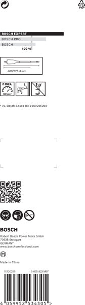 BOSCH EXPERT Self Cut Speed pljosnata burgija od 36 x 400 mm - Burgija glodalica Expert SelfCut Speed (2608900356)-SBT Alati Beograd