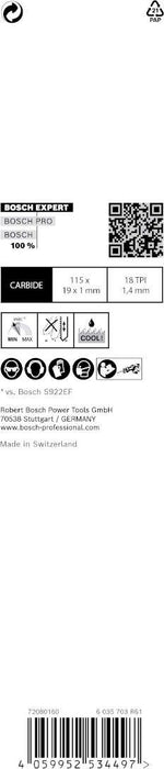 Bosch EXPERT „Thin Tough Metal“ S 522 EHM list univerzalne testere, 1 deo - 2608900359