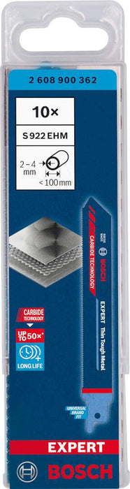 Bosch EXPERT „Thin Tough Metal“ S 922 EHM list univerzalne testere, 10 delova - 2608900362