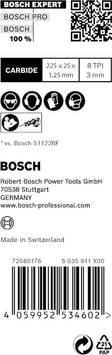 Bosch EXPERT „Thick Tough Metal“ S 1155 CHC list univerzalne testere, 10 delova - 2608900370