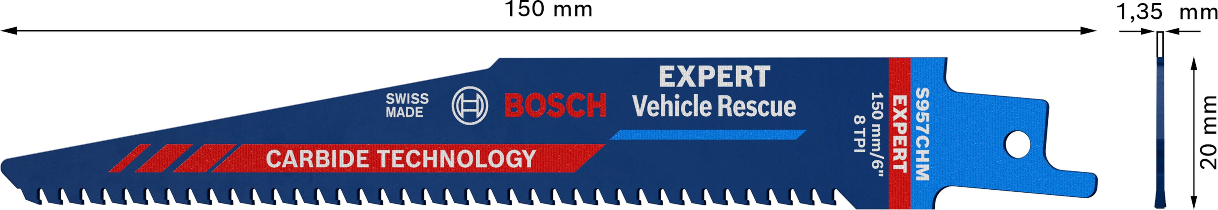 Bosch EXPERT „Vehicle Rescue“ S 957 CHM list univerzalne testere, 10 delova - 2608900379