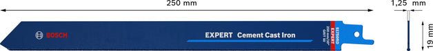 Bosch EXPERT „Cement Cast Iron“ S 1750 RD list univerzalne testere, 1 deo - 2608900383