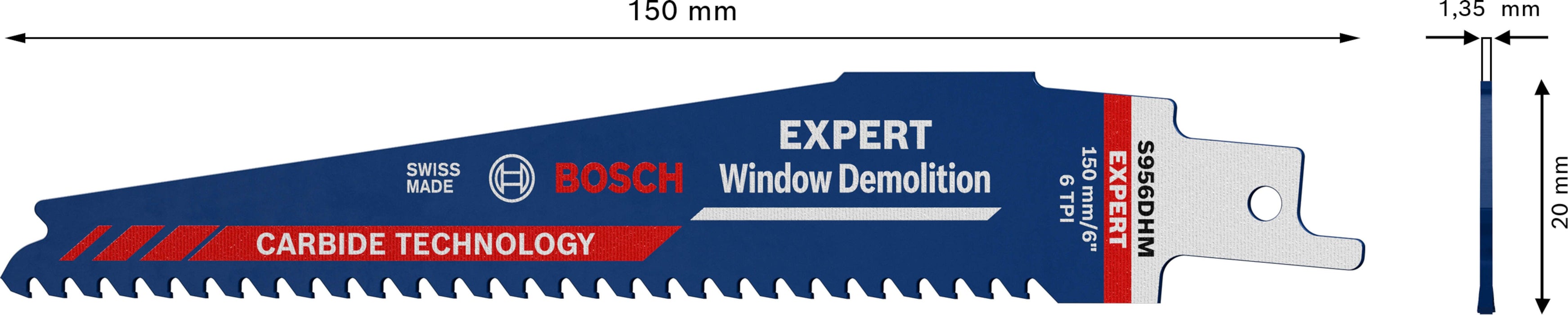 Bosch EXPERT „Window Demolition“ S 956 DHM list univerzalne testere, 1 deo - 2608900385