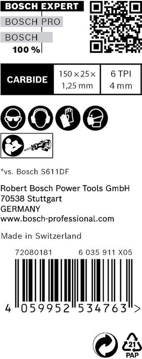 Bosch EXPERT „Window Demolition“ S 956 DHM list univerzalne testere, 10 delova - 2608900386