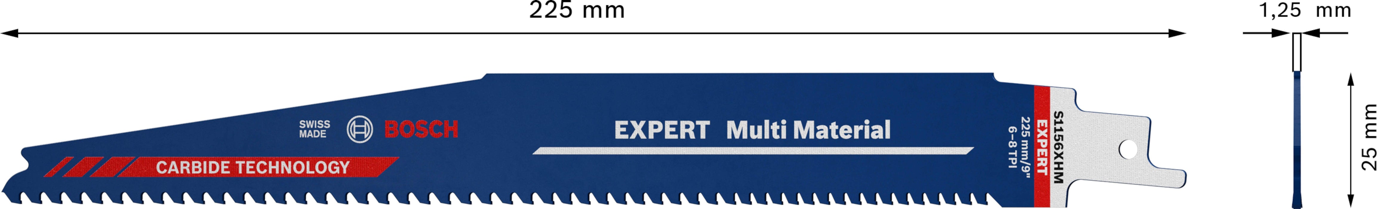 Bosch EXPERT „Multi Material“ S 1156 XHM list univerzalne testere, 1 deo - 2608900391