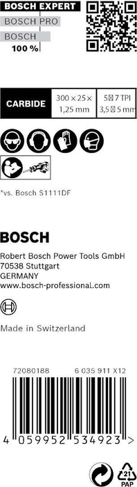 Bosch EXPERT „Wood with Metal Demolition“ S 1267 XHM list univerzalne testere, 10 delova - 2608900402