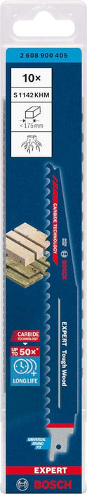 Bosch EXPERT „Tough Wood“ S 1142 KHM list univerzalne testere, 10 delova - 2608900405