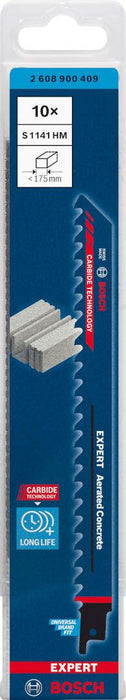 Bosch EXPERT „Aerated Concrete“ S 1141 HM list univerzalne testere, 10 delova - 2608900409