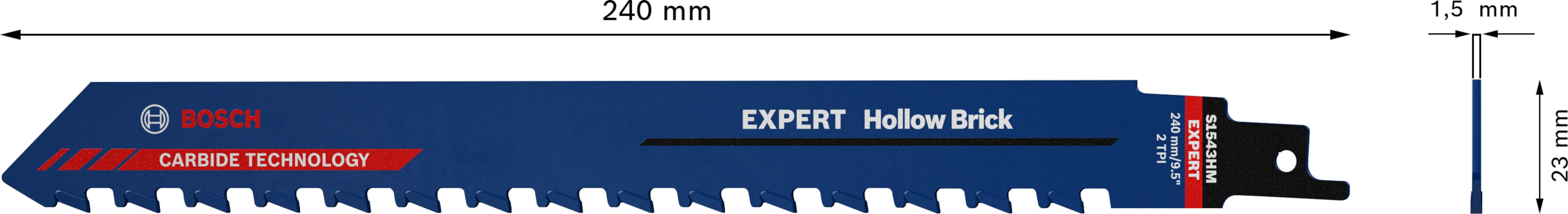 Bosch EXPERT „Hollow Brick“ S 1543 HM list univerzalne testere, 3 dela - 2608900415