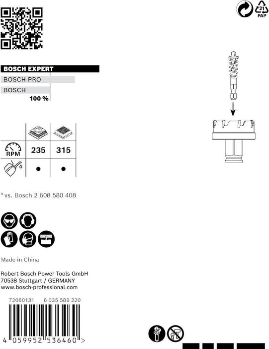 Bosch EXPERT Sheet Metal testera za otvore od 51x5 mm - 2608900500