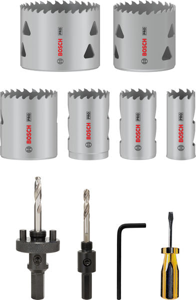 BOSCH Set PRO Multi Material testera za otvore, 12 kom. - Komplet testera za otvore T MM B 12P Set (2608900524)-SBT Alati Beograd