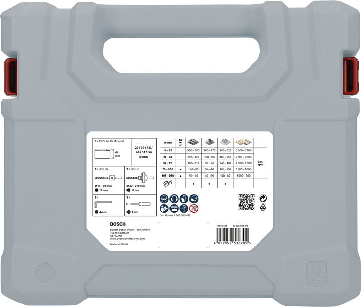 BOSCH Set PRO Multi Material testera za otvore, 12 kom. - Komplet testera za otvore T MM B 12P Set (2608900524)-SBT Alati Beograd
