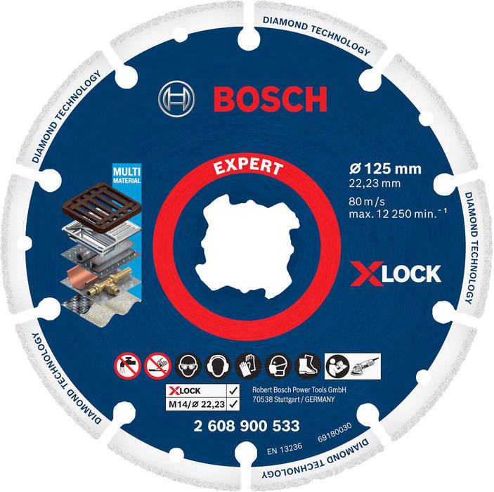 Bosch X-LOCK 125mm dijamantska ploča za sečenje metala Best for Metal - 2608900533