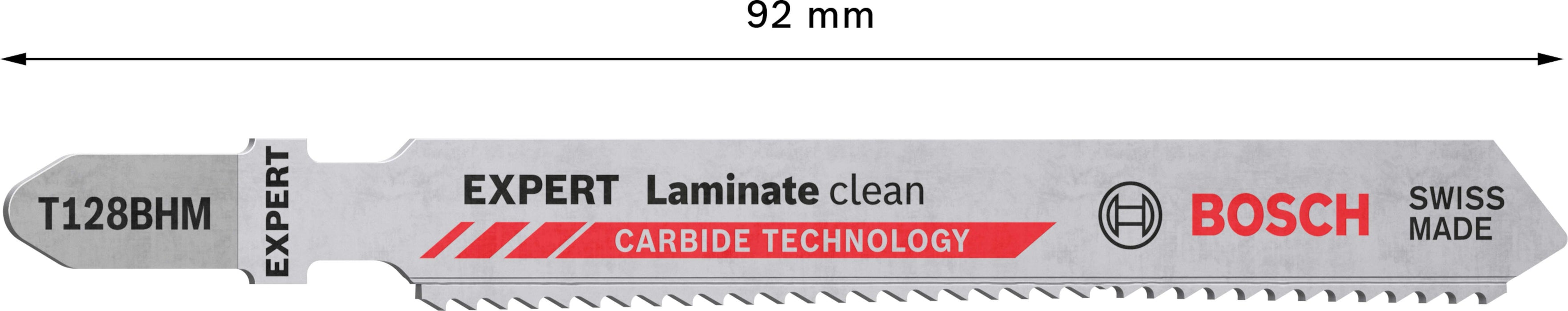 Bosch EXPERT „Laminate Clean“ T128 BHM list ubodne testere, 3 dela - 2608900542